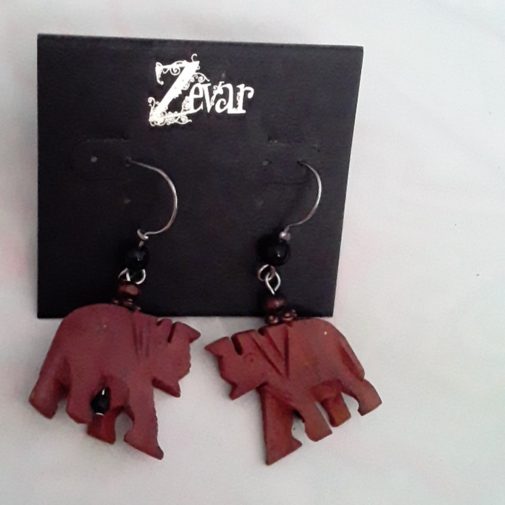 Zevar Elephant Earrings